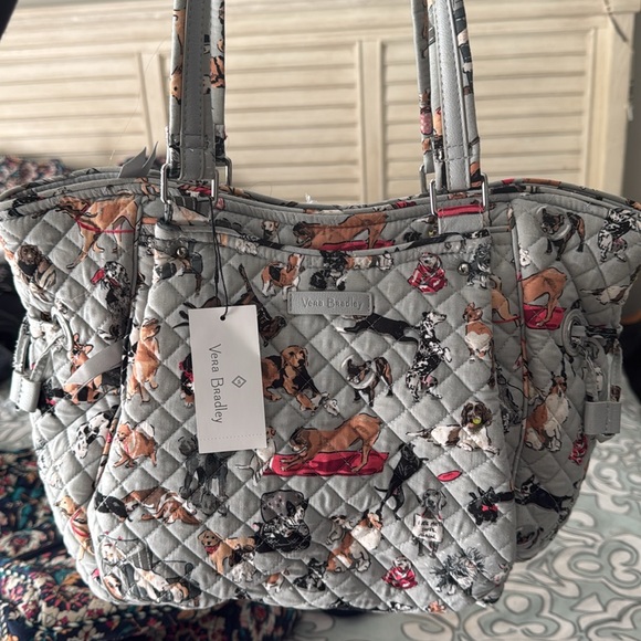 Vera Bradley dog Glenna Satchel Bag. Limited edition dog lover.🐶💕